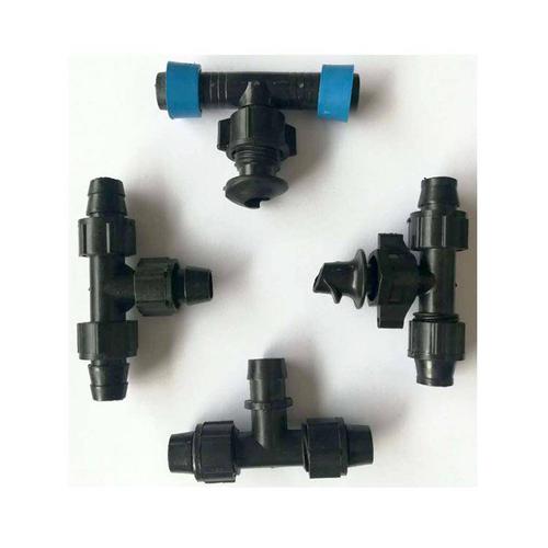 【软带配件新品16锁母旁三通滴灌用】批发